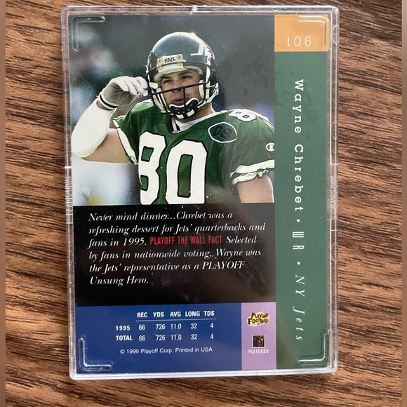 1996 Absolute Wayne Chrebet #106 - Picture 2 of 2